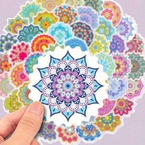 New Colorful Mandala Stickers Set of 25